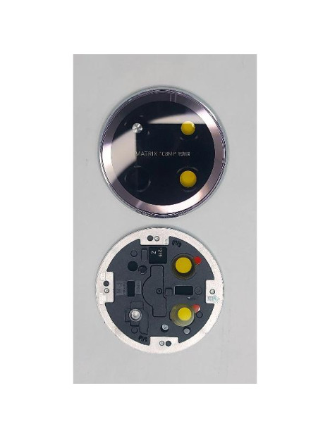 Cristal de camara para Honor X9C 5G con marco morado calidad premium