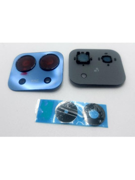 Cristal de camara para Xiaomi Redmi 15C con marco azul calidad premium