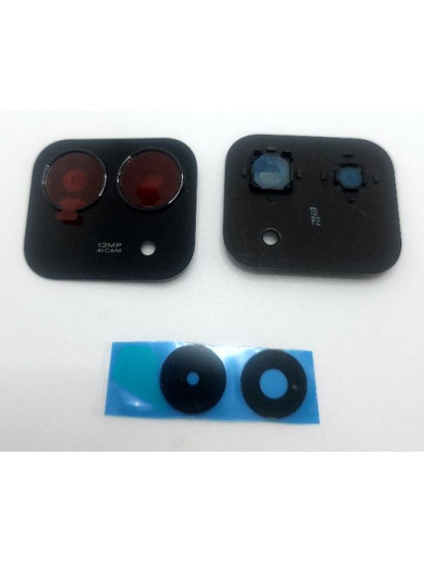 Cristal de camara para Xiaomi Redmi 15C con marco negro calidad premium