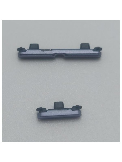 Set de 2 botones laterales morados para Motorola Moto G86 5G calidad premium