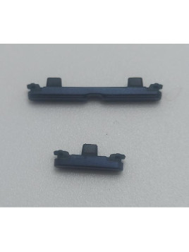 Set de 2 botones laterales azules para Motorola Moto G86 5G calidad premium