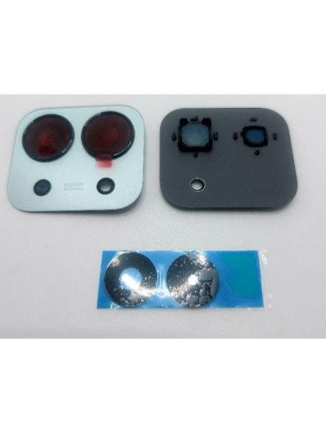 Cristal de camara para Xiaomi Redmi 15C con marco verde calidad premium