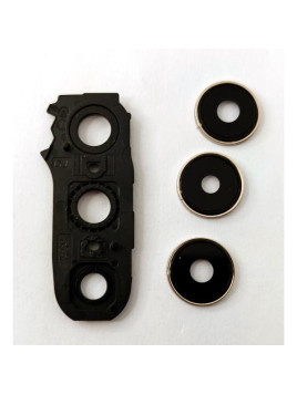 Cristal de camara para Vivo V40 SE 5G con marco gris calidad premium