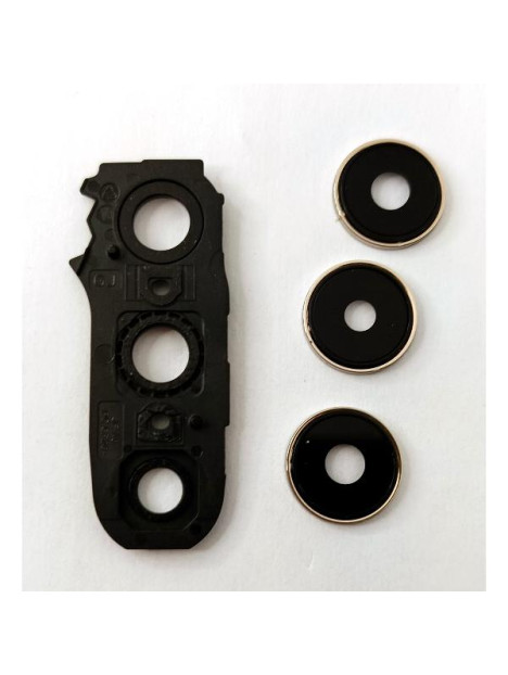 Cristal de camara para Vivo V40 SE 5G con marco gris calidad premium