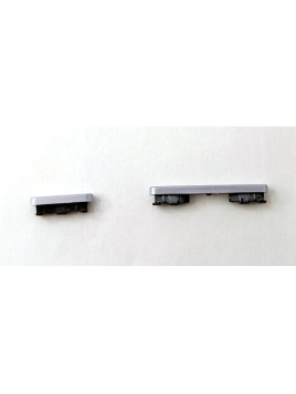 Set de 2 botones laterales morados para Xiaomi Poco M7 Pro 5G calidad premium