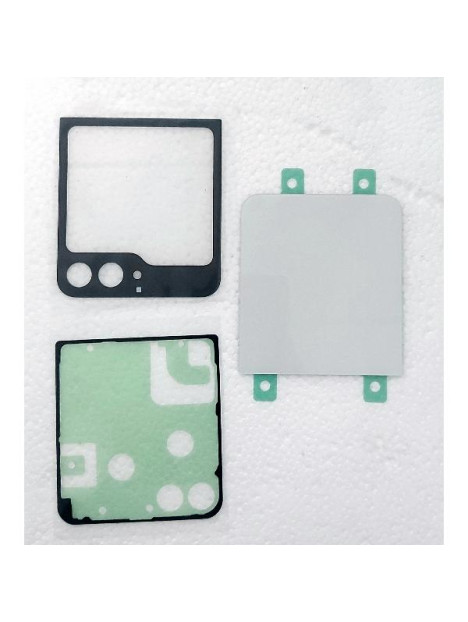 Tapa trasera o tapa bateria blanca para Samsung Galaxy Z Flip 7 FE 5G F761 con cubierta de camara