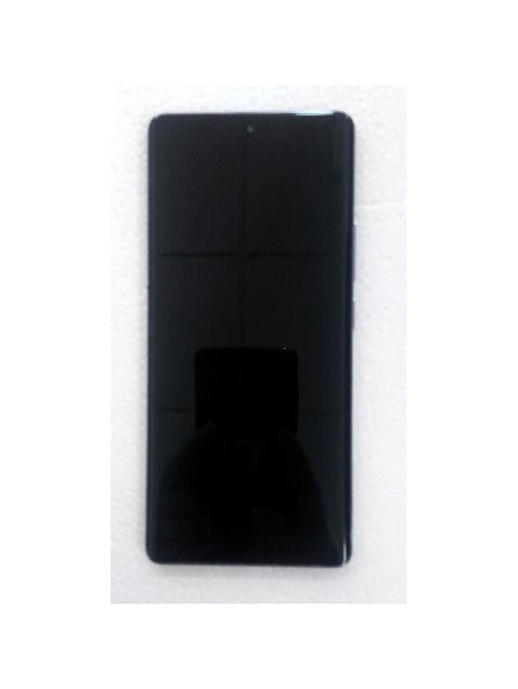 Pantalla lcd para Xiaomi Redmi Note 14 4G mas tactil negro con marco morado calidad premium