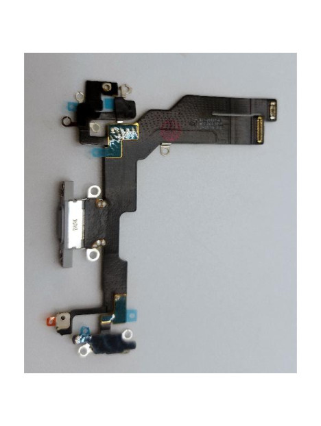 Flex puerto de carga blanco para iPhone 16e A3212 A3409 A3410 A3408 calidad premium