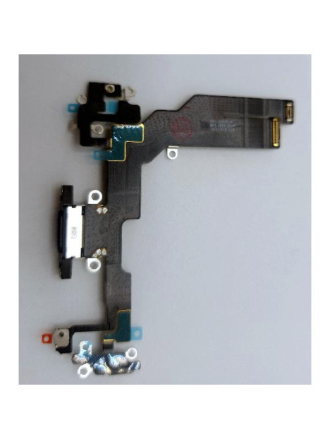 Flex puerto de carga negro para iPhone 16e A3212 A3409 A3410 A3408 calidad premium