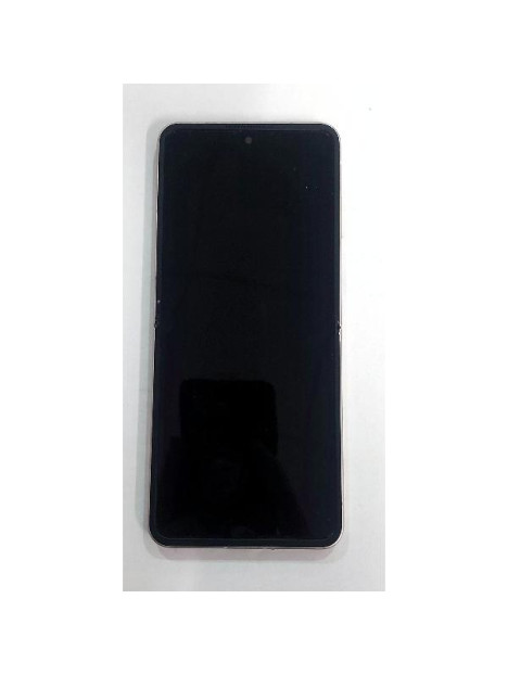 Pantalla lcd para ZTE Nubia Flip 5G mas tactil negro con marco dorado calidad premium