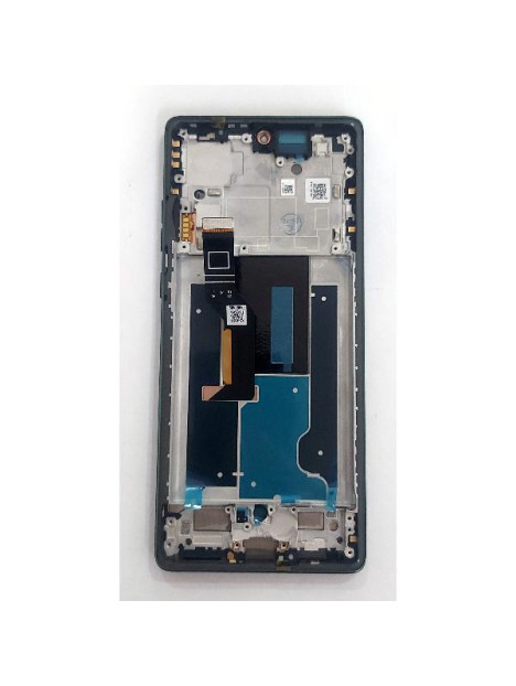 Pantalla para Motorola Moto G96 5G mas tactil negro con marco verde calidad premium