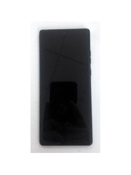 Pantalla para Motorola Moto G96 5G mas tactil negro con marco verde calidad premium
