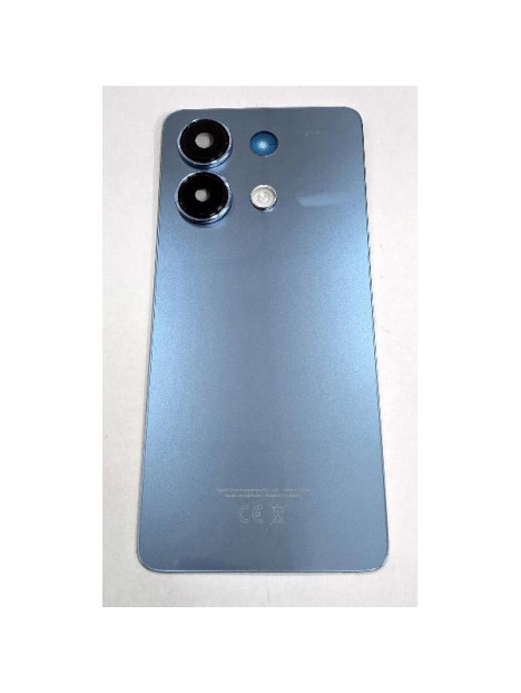 Tapa trasera o tapa bateria azul para Xiaomi Redmi Note 13 4G con cubierta de camara