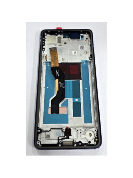 Pantalla para Motorola Moto G86 5G mas tactil negro con marco morado calidad premium