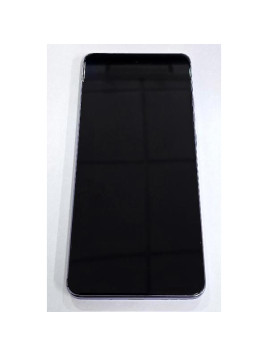 Pantalla para Motorola Moto G86 5G mas tactil negro con marco morado calidad premium