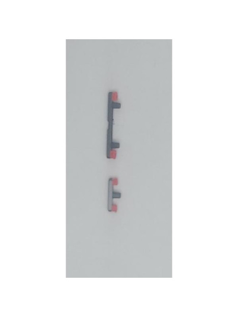 Set de 2 botones laterales grises para Motorola Edge 50 5G calidad premium