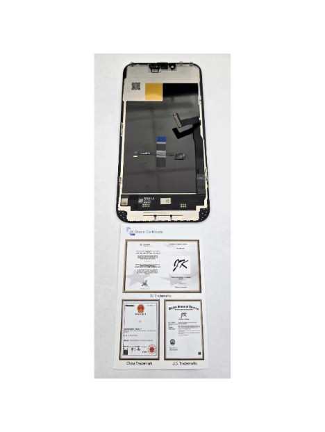 Pantalla para iPhone 13 Pro Max A2484 A2641 A2643 A2644 A2645 mas tactil negro JK calidad Soft Oled