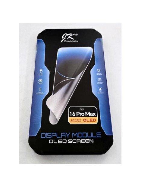 Pantalla para iPhone 16 Pro Max A3296 A3084 A3295 A3297 mas tactil negro JK calidad Soft Oled