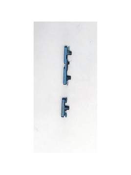 Set de 2 botones laterales azul oscuro para Motorola Moto G96 5G calidad premium