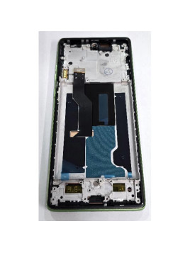Pantalla para Motorola Edge 50 Fusion 5G XT2429 mas tactil negro con marco verde compatible TFT