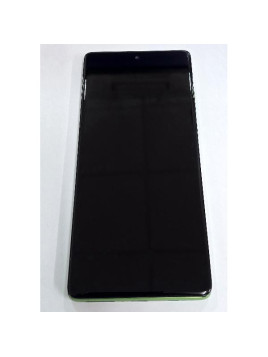 Pantalla para Motorola Edge 50 Fusion 5G XT2429 mas tactil negro con marco verde compatible TFT