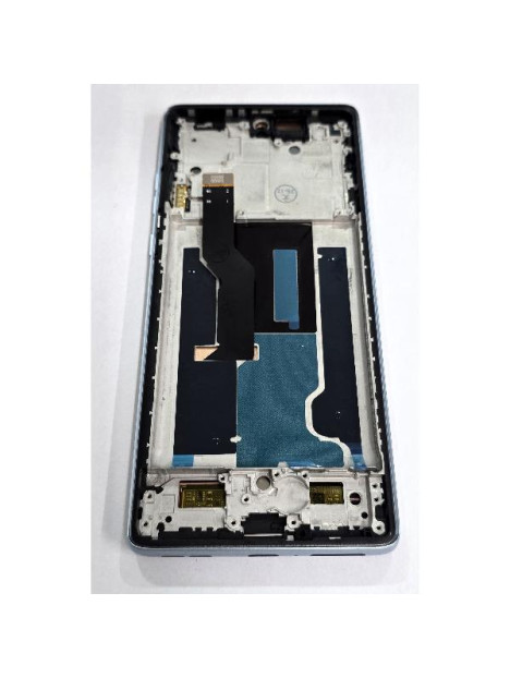 Pantalla para Motorola Edge 50 Fusion 5G XT2429 mas tactil negro marco azul claro compatible TFT