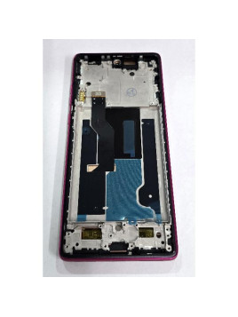 Pantalla para Motorola Edge 50 Fusion 5G XT2429 mas tactil negro con marco rojo compatible TFT