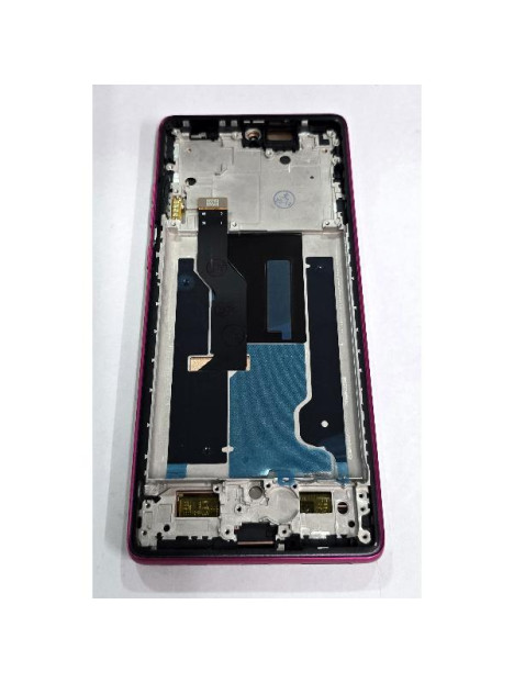 Pantalla para Motorola Edge 50 Fusion 5G XT2429 mas tactil negro con marco rojo compatible TFT