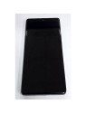Pantalla para Motorola Edge 50 Fusion 5G XT2429 mas tactil negro con marco azul oscuro compatible TFT