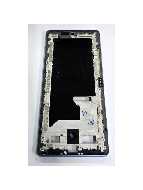 Carcasa o marco central azul claro para Motorola Moto G96 5G