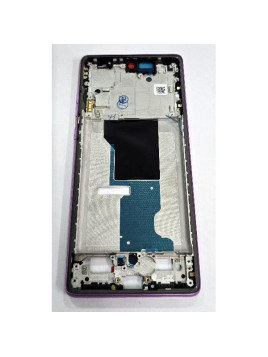 Carcasa o marco central rosa para Motorola Moto G96 5G