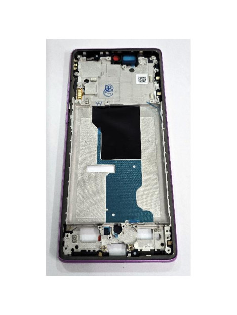 Carcasa o marco central rosa para Motorola Moto G96 5G