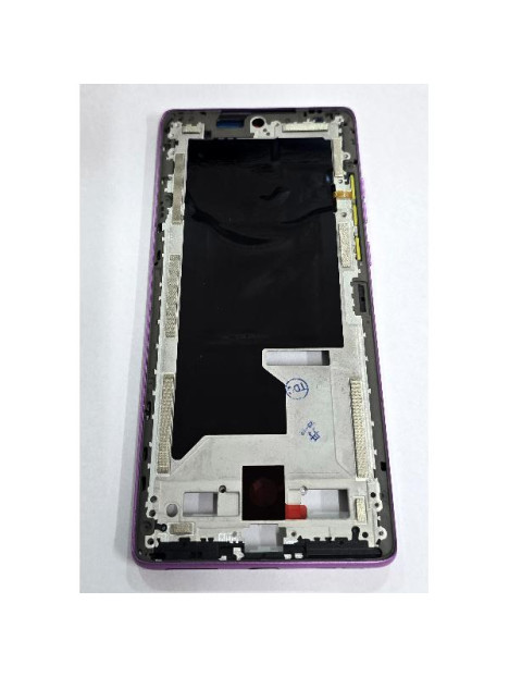 Carcasa o marco central rosa para Motorola Moto G96 5G
