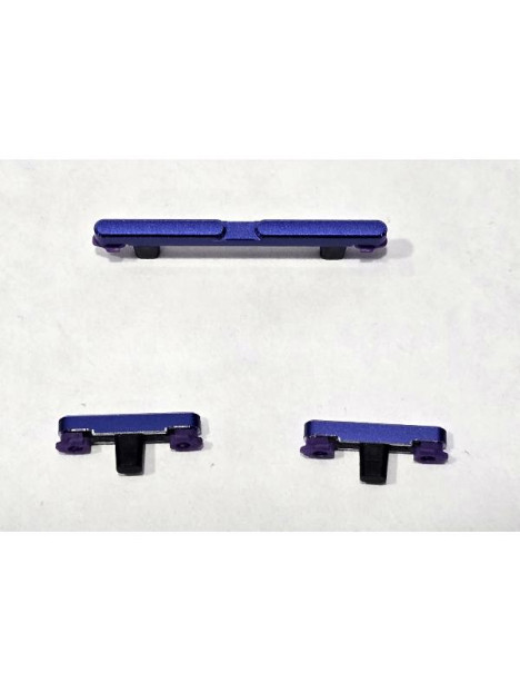 Set de botones azules para Motorola Edge 60 Pro 5G calidad premium