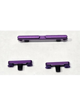 Set de botones morados para Motorola Edge 60 Pro 5G calidad premium