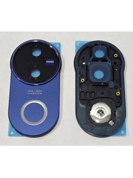 Cristal de camara para Vivo V50 5G con marco azul calidad premium