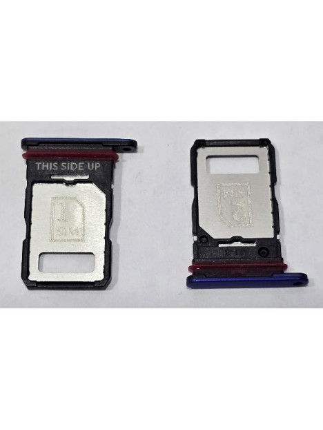 Soporte o bandeja sim azul Dual sim para Motorola Edge 60 Pro 5G calidad premium