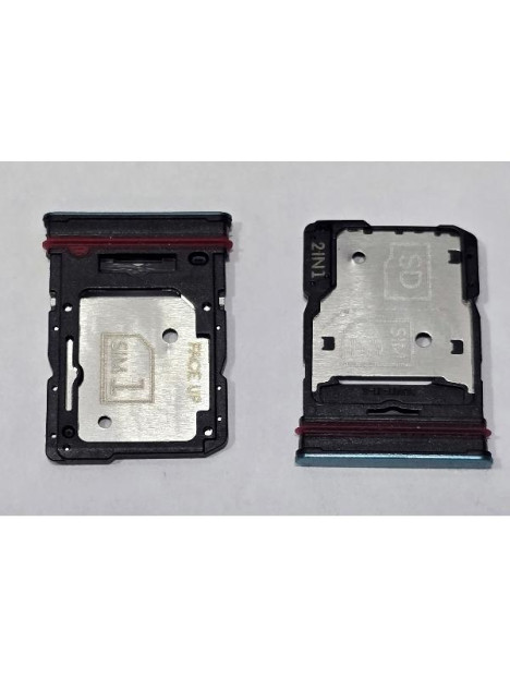 Soporte o bandeja sim azul Dual sim para Motorola Edge 60 Fusion 5G calidad premium