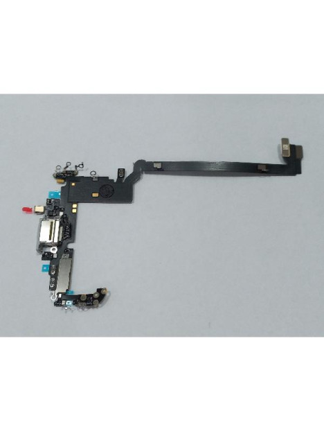 Flex puerto de carga plata para iPhone 17 Pro Max A3257 calidad premium