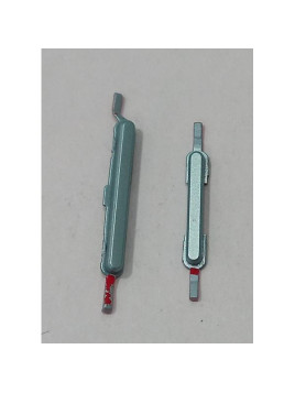 Set de botones laterales verdes para Honor X6C calidad premium