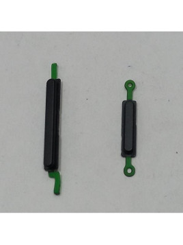 Set de botones laterales negros para Honor 400 Smart 5G calidad premium