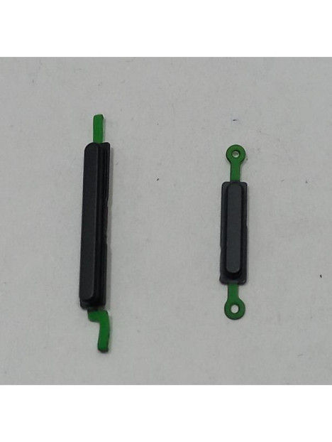 Set de botones laterales negros para Honor 400 Smart 5G calidad premium