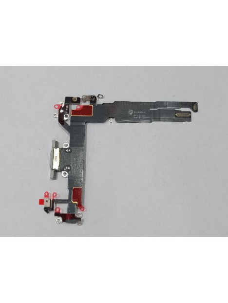 Flex puerto de carga blanco para iPhone 17 A3258 calidad premium