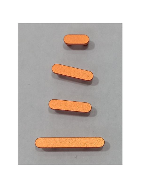 Set de botones laterales naranja para iPhone 17 Pro A3256 iPhone 17 Pro Max A3257 calidad premium