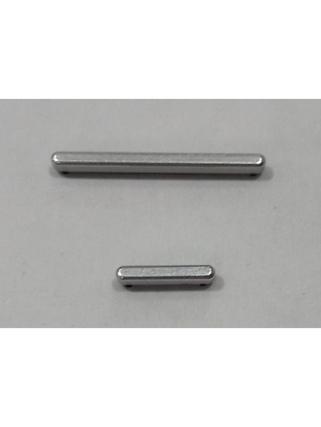 Set de botones plata para Samsung Galaxy Tab S7 Plus SM-T970 T976 calidad premium