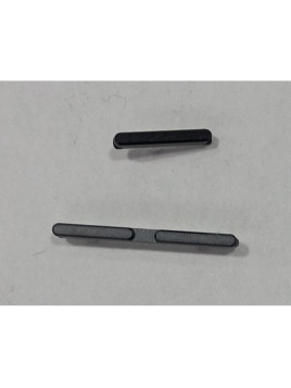 Set de botones laterales negros para Motorola Edge 40 Pro calidad premium