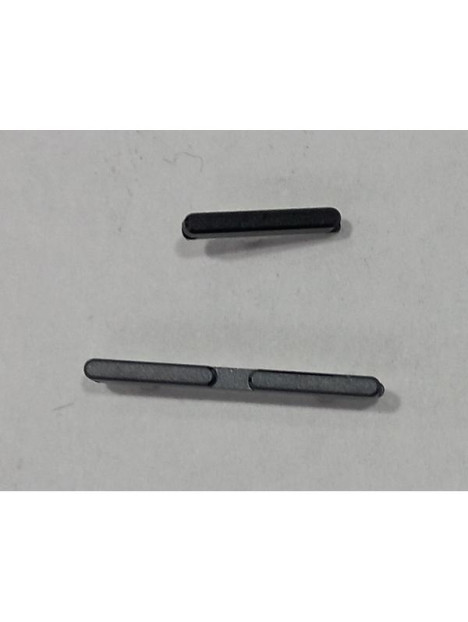 Set de botones laterales negros para Motorola Edge 40 Pro calidad premium