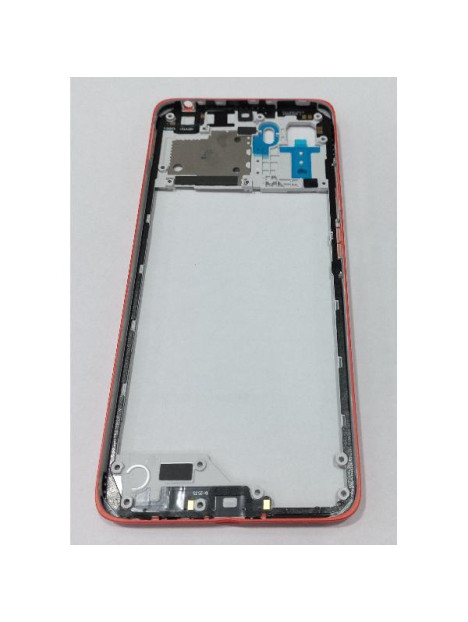 Carcasa o marco central naranja para Motorola Moto G06 Motorola Moto G06 Power