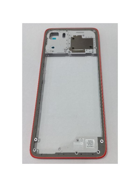 Carcasa o marco central naranja para Motorola Moto G06 Motorola Moto G06 Power