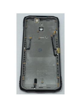 Tapa trasera o tapa bateria negro plateada para Doogee Blade 10 Ultra Energy